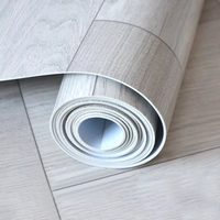 Alfombra de vinilo de PVC blanco, suelo de linóleo, rollo de cubierta deportiva temporal de grano de madera para hoteles, escuelas, cocinas, salas de estar