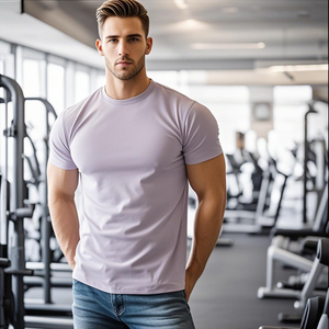 Camiseta de Verano Personalizada de Algodón para Hombre, Cuello Redondo, Estampado Formal, Transpirable, de Secado Rápido, Talla Grande - Product Image 2