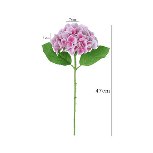 <b>Artificial</b> <b>Hydrangea</b> <b>Flowers</b> Plastic Silk Natural Touch Reusable Home Decor Wedding Props - Product Image 5