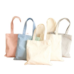 Thick Reusable Designer Cloth Canvas Cotton <b>Medium</b> <b>Size</b> Shoulder Strap Storage Use Shopping Tote <b>Bag</b> DIY Painting Blank School - Product Image 2