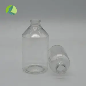 Botol sterile vaksin vial transparan plastik kualitas tinggi vial steril PET untuk injeksi obat