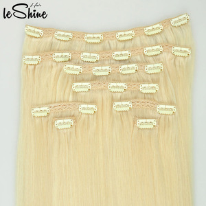 Extension de cheveux avec Clip en dentelle Remy, cuticule complète, vente en gros, - Product Image 3