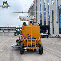 Machine de marquage routier à extrusion thermoplastique à chaud avec moteur diesel Kubota 47 kW