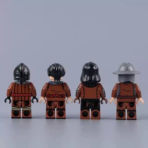 Série Médiévale : Guerrier Loup, Épée, Hache, Ranger, Garde, <span class=keywords><strong>Soldat</strong></span> avec Arme et Bouclier – Figurines de Construction à Assembler, Jouets - Product Image 5