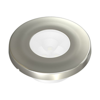 Plafonnier LED 2 pouces avec anneau en finition inox, pour camping-car, caravane, bateau, intérieur, certifié CE/RoHS/REACH