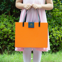 Emballage rectangulaire pour vêtements de bébé orange avec logo personnalisé, Caixa Presente avec couvercle magnétique, emballage cadeau