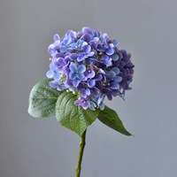 Bunga Hydrangea Buatan Real Touch 3D Print, Kepala Bunga Besar, Hydrangea Palsu untuk Dekorasi Pernikahan, Rumah, Hotel, dan Dekorasi Bunga