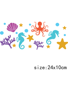 LETOP 1 Pieza de Adhesivos Lavables con Diseño de Ballenas Oceánicas de 16 oz, Resistentes a los Rayos UV, para Botellas o Tazas - Product Image 3