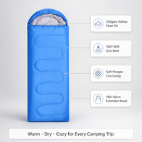 Sac de couchage enveloppant pour l'été, camping en plein air, adulte, résistant à la saleté, épaissi, chaud, rembourré en coton creux, portable, avec capuche, en polyester