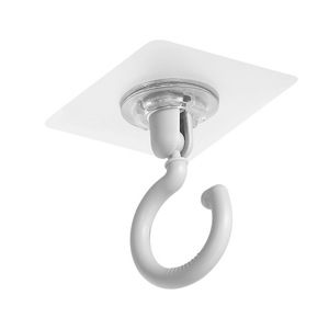 Swivel Hook Plastic Ceiling Mount Strong Adhesive Kitchen Hanging Hook - Product Image 1