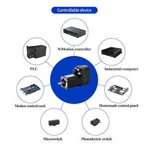Moteur basse tension intégré 100W 40mm 3000 tr/min IP65 avec kit de commande pour chariot AGV et communication EtherCAT - Product Image 6