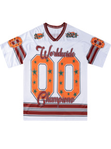 Maglia da Rugby Personalizzata da Uomo in Poliestere, Scollo a V, Manica Corta, Asciugatura Rapida, Vestibilità Comoda, Durevole, Alta Qualità, Certificata OEKO-TEX - Product Image 4