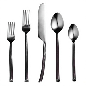 Juego de Cubiertos Minimalistas de Acero Inoxidable con Acabado Espejo, Mango Largo, Aptos para Lavavajillas, Tenedor, Cuchillo, Cuchara, Vajilla para Bodas, Cubiertos Nuevos - Product Image 1