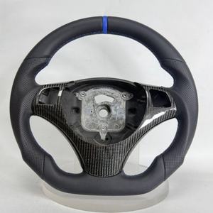 Volante de Cuero y Fibra de Carbono para BMW E70 E71 E72 316i 320i 328i F30 F20 F21 F22 F30 F31 F32 F33 F34 X3 X4, Accesorios para Auto - Product Image 1