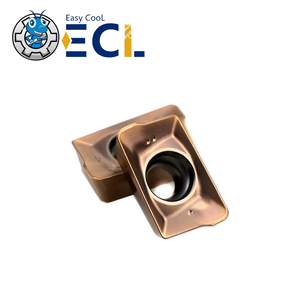 เม็ดมีดคาร์ไบด์เคลือบ PVD รุ่น Easy Cool APKT09T308 สำหรับเครื่องกลึง CNC รูปทรงหลายเหลี่ยม ใช้สำหรับงานโลหะ ความแข็ง 45HRC/55HRC - Product Image 1