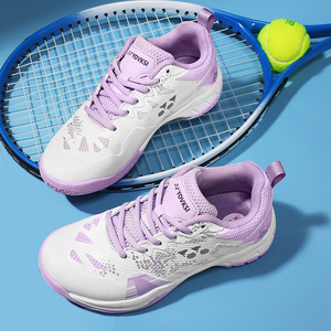 Chaussures de badminton violettes pour hommes et femmes, chaussures de tennis pour jeunes, chaussures de tennis de table, chaussures de course pour entraînement et compétition - Product Image 4