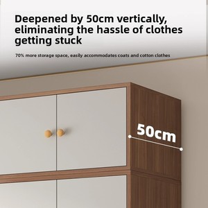 Armadio per bambini in legno massello Dongma, moderno, minimalista, multifunzionale, per la camera da letto, mobile per la casa, facile da montare - Product Image 5
