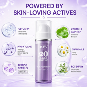 Private Label 20S Bubble Essence <b>Serum</b> 100mL Spontaneous Foaming Of The Upper <b>Face</b> Easy To Absorb Brightening Hydrating <b>Serum</b> - Product Image 4