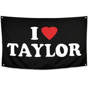 J'aime le drapeau <span class=keywords><strong>Taylor</strong></span> 3x5 pieds, les drapeaux <span class=keywords><strong>Taylor</strong></span> pour la décoration murale de chambre, dortoir universitaire, chambre à coucher, tapisserie murale, intérieur, extérieur, bannière amusante pour fête <span class=keywords><strong>Swift</strong></span>. - Product Image 1