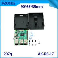 90*65*35mm ahududu Pi 3 muhafaza yüklemek devre ahududu Pi 3 kiti elektrik aksesuarları alüminyum muhafaza kutusu