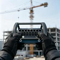 Kit de Control Remoto Hidráulico Inalámbrico Proporcional de 8 Canales, Joystick de Control de Largo Alcance para Grúa Torre de Construcción