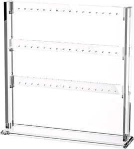 Acrylic 3-Layer Tabletop Earring Holder Stand Jewelry Organizer Display Stand for Home Use Store Selling <strong>Show</strong> Storage <strong>Rack</strong> - Product Image 5