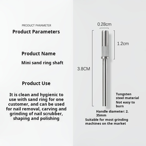 <b>Mini</b> Sanding Band Nail <b>Drill</b> Bits Small Sand Ring Grinding Heads for Cuticle Dead Skin Removal - Product Image 2