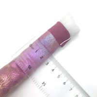 Fil épais métallique coloré pour tricot à la main, 500g, fil tubulaire en polyester doux, tissu brillant pour couvertures, sacs de lit et tricotage au bras