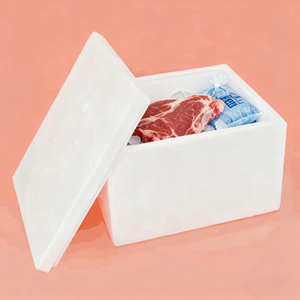 Emballage isolé de refroidisseur de nourriture de carton transportant la chaîne froide congelée d'expédition Boîte d'isolation pour transporter les aliments surgelés - Product Image 3