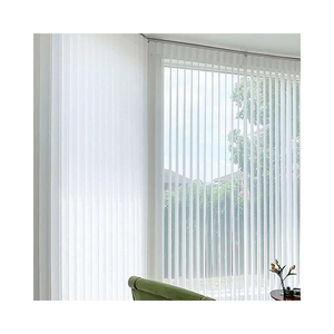 Stores verticaux motorisés Illusion Blinds pour ombrage de patio, stores Dream Curtain, lames pour porte coulissante - Product Image 1