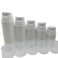 Bouchon à rabat de luxe blanc et champagne acrylique bouteille d'émulsion sous vide flacon pulvérisateur ensemble de soins de la peau bouteille en plastique