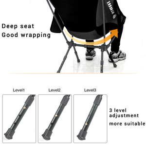 Fabricante bajo moq y precio ajustable personalizado viajes al aire libre camping sillas plegables con sostenedor de taza - Product Image 4