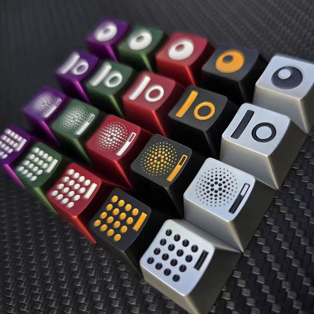 High Precision CNC Aluminum Alloy Metal Keycaps Custom Factory ESC Universal Mechanical Keyboard 3D Model Personalized Keycaps