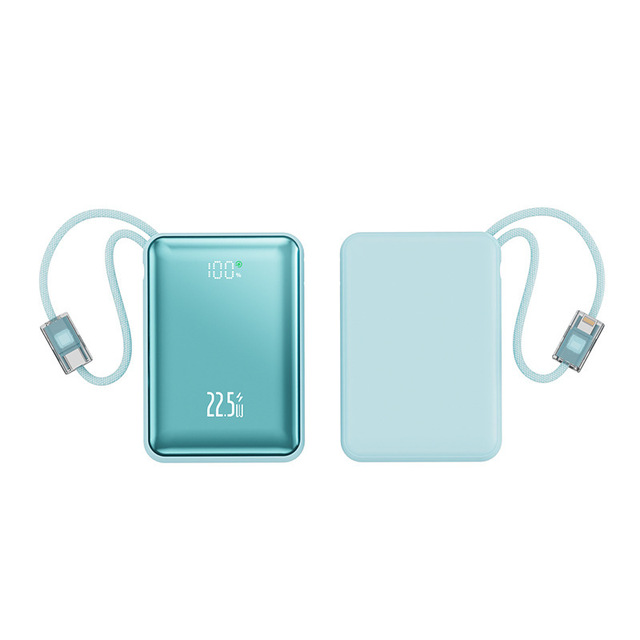 2026 Mini Power Bank 22.5W Fast Charging 20000mA Portable Compact Ultra-thin Large Capacity Type-C Input/Output Lithium Polymer