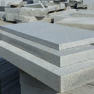 Натуральный камень G602 гранитная лестница с пылающей поверхностью из кунжута, брусчатка из серого гранита, плитка для пола