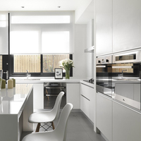Furnitur Cina Piring Melamin Putih Pintu Kabinet Dapur