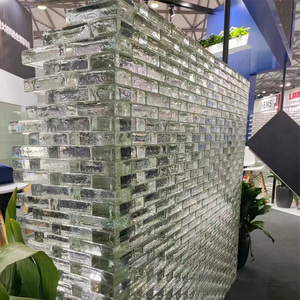 Multi-texture Designed Glass Blocks, Light-transmitting and Sound-<strong>insulating</strong> Partition Glass Walls, Decoration, Hot-melt <strong>Bricks</strong>. - Product Image 1