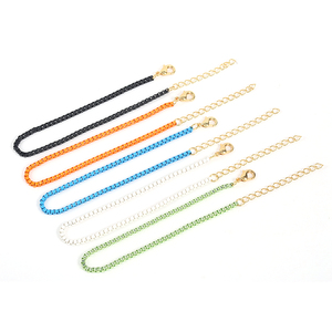 Pulsera de Cadena de Eslabones de Latón Esmaltado Multicolor Neón de la Fábrica ROXI para Niñas - Product Image 2