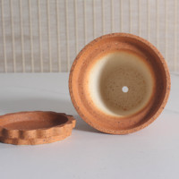 Pots en céramique écologiques de style colonne romaine italienne avec plateau de drainage pour la décoration moderne de la maison et du jardin et l'arrangement de plantes vertes