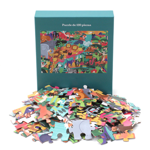 Đồ chơi xếp hình giấy 100, 120, 500 mảnh ghép cho trẻ em, sản xuất tại Trung Quốc, nhận đặt hàng OEM, tự thiết kế, giáo dục - Product Image 1