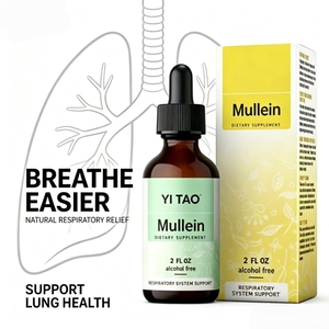 Gouttes naturelles de molène et de vitamines OEM, complément à base de plantes pour les soins respiratoires quotidiens et le soutien immunitaire - Product Image 2
