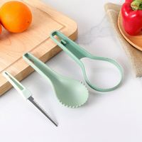 Kit de sculpture de citrouille manuel en plastique PP personnalisé pour la vente en gros, extracteur de pulpe de fruit, outil de découpe, Halloween, écologique, réutilisable