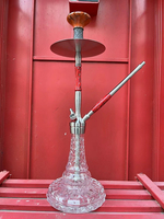 Disponible en gros narguilé accessoires fumer verre Chicha avec vase shisha narguilé or france shisha narguilé type libre