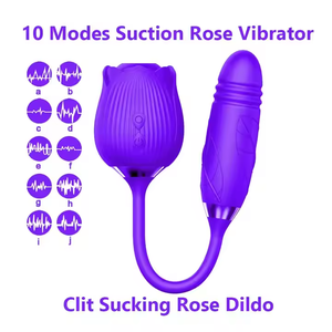 Vibratore Rosa 2 in 1 per Punto G e Clitoride, Giocattolo Intimo per Donne - Product Image 2
