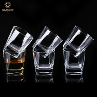 Verres à whisky carrés de 170 ml, verres à bière, verres à shot carrés pour bar et KTV, verrerie à vin
