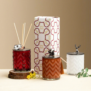 Cylinder Glass <b>Reed</b> <b>Diffuser</b> Set With Black Sticks Long Lasting Aroma Alcohol Free Paraben Free 6 Months Fragrance - Product Image 6