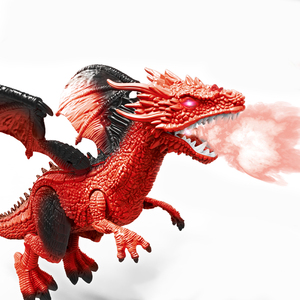 Spray Fire Flying Dinosaur Robot elettrico in plastica telecomando Fire Dragon Dinosaur Toys con luci e suoni - Product Image 5