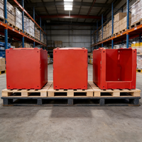 Boîte de rangement pliable et empilable en PP |   Service de découpe sur mesure |   Pour l'entreposage et la préparation des commandes dans les entrepôts de vêtements