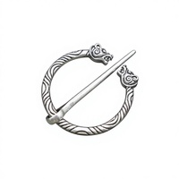 Broche en métal tête de tigre Viking pour femmes et hommes, boucle de cape, accessoires vestimentaires, cadeau
