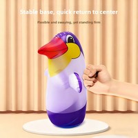 Jouet gonflable en plastique en forme de pingouin - Ballon de grande taille pour soulager le stress - À partir de 14 ans